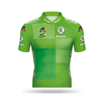 Green cycling jersey